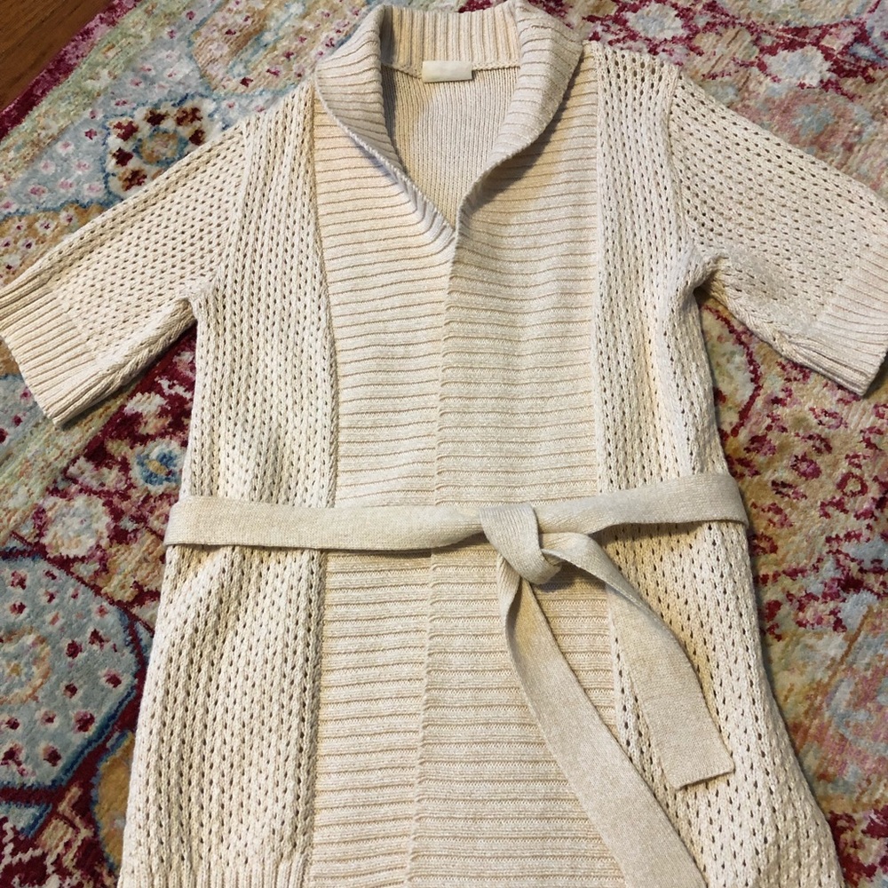 Crazy 8 - open front cardigan sweater with belt.